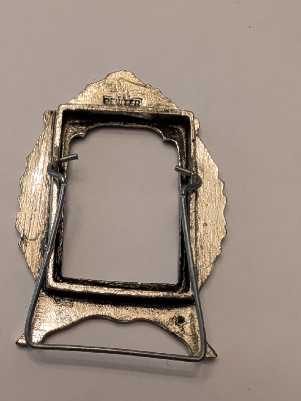Vintage Silver Floral Mini Picture Frame - Picture 2 of 8